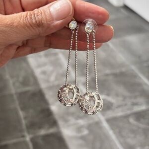 Elegant Silver Drop Earrings